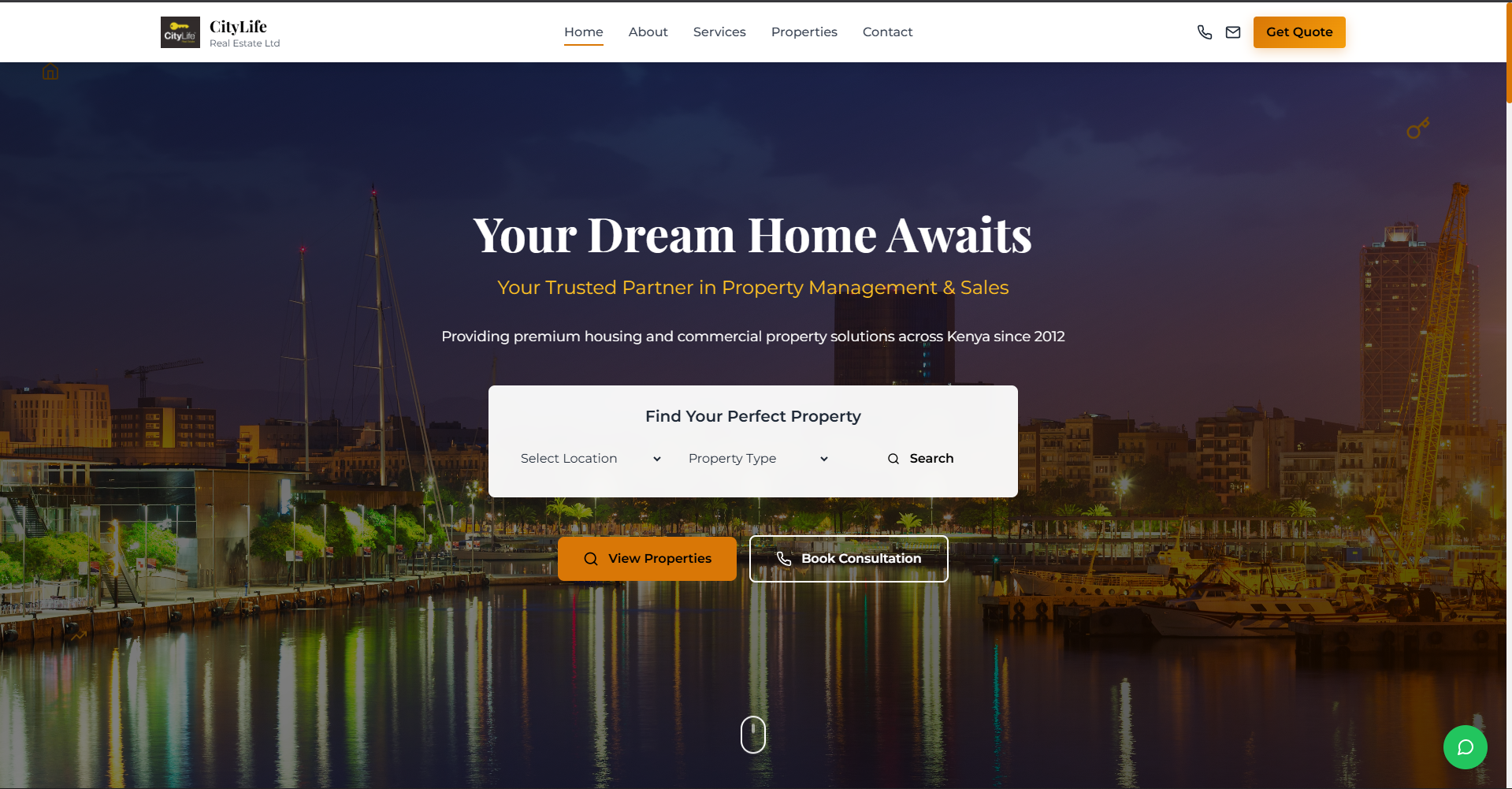 CityLife Real Estate Screenshot