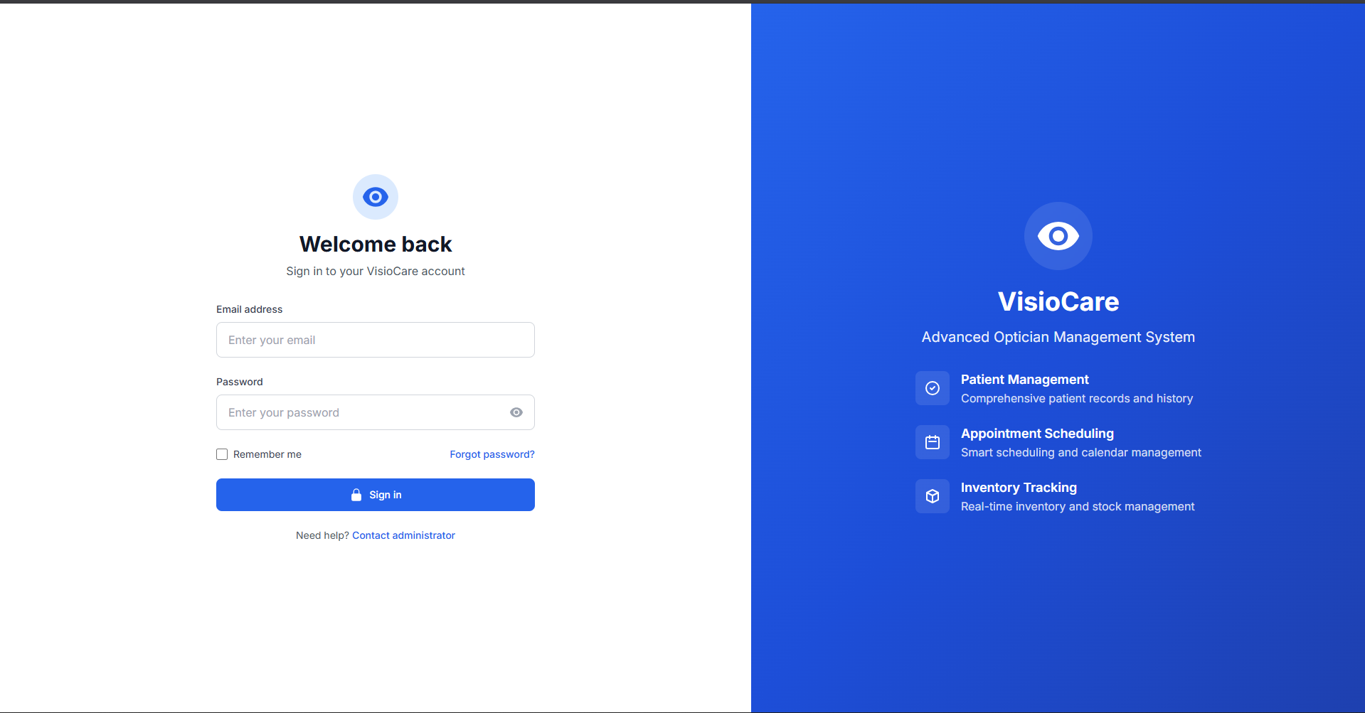VisioCare Screenshot